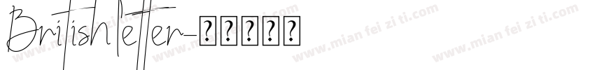 British letter字体转换